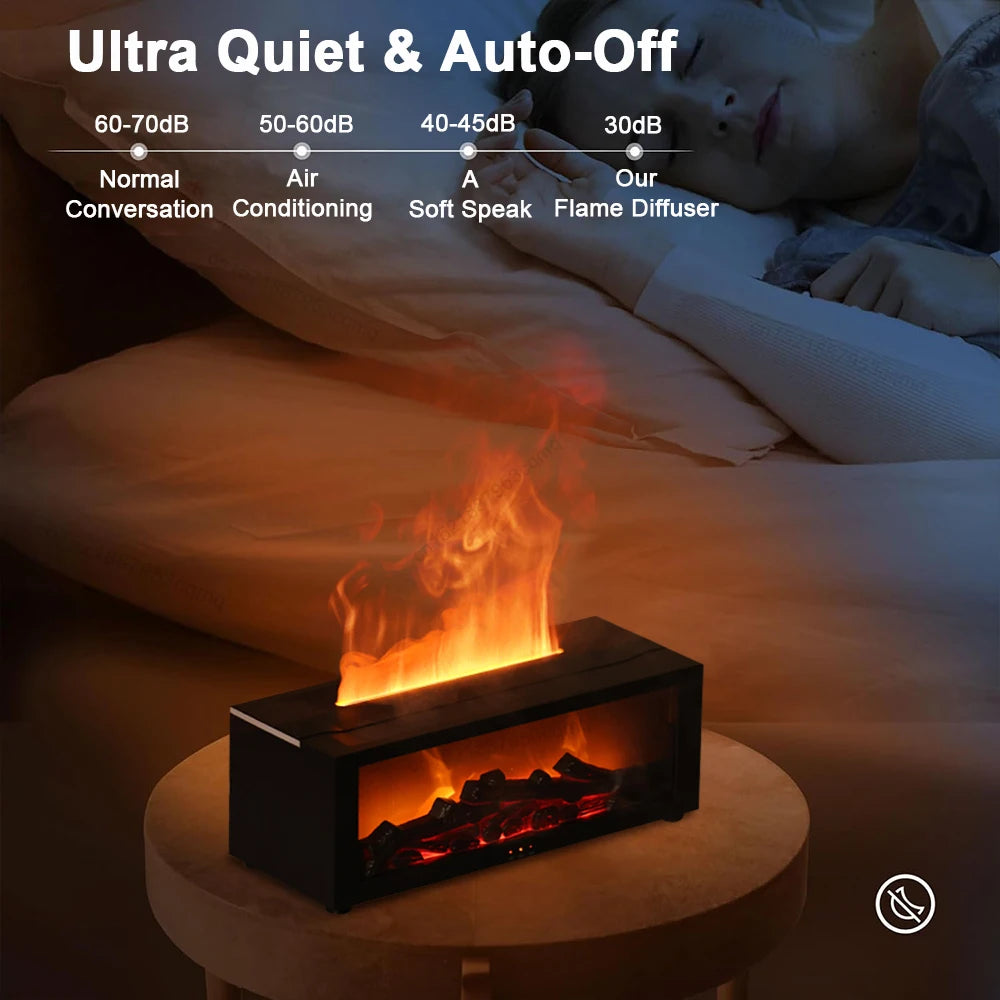 Aroma Flame Diffuser with LED Light