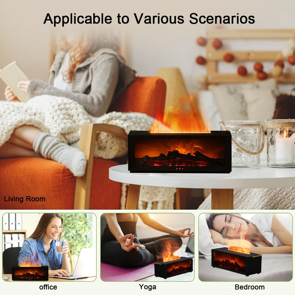 Aroma Flame Diffuser with LED Light