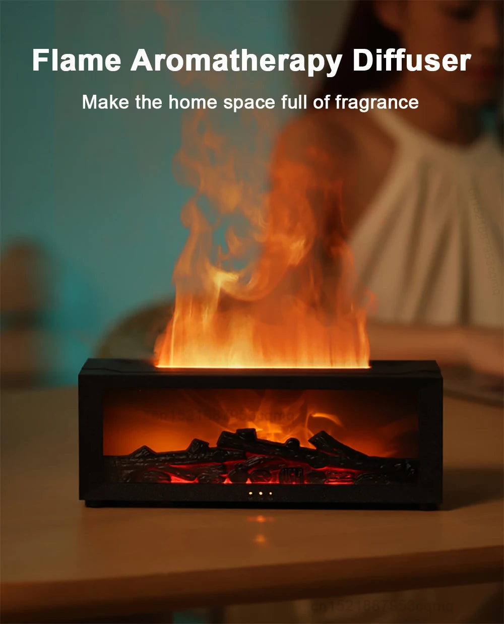 Aroma Flame Diffuser with LED Light