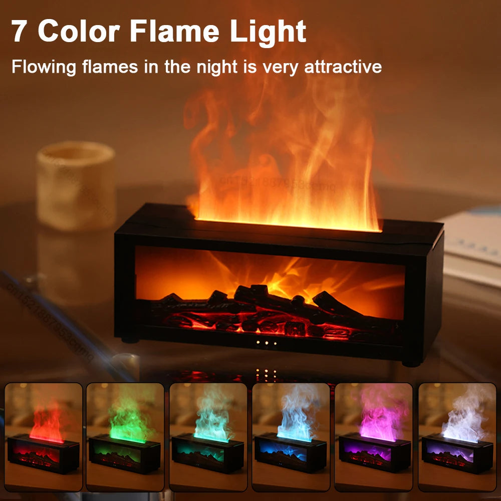 Aroma Flame Diffuser with LED Light