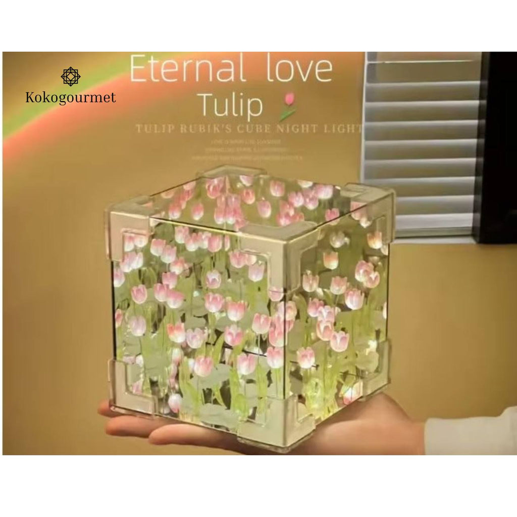 Tulip Cube LED Lamp